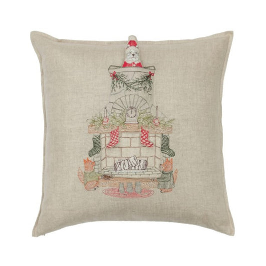 Chimney Santa Pocket Pillow